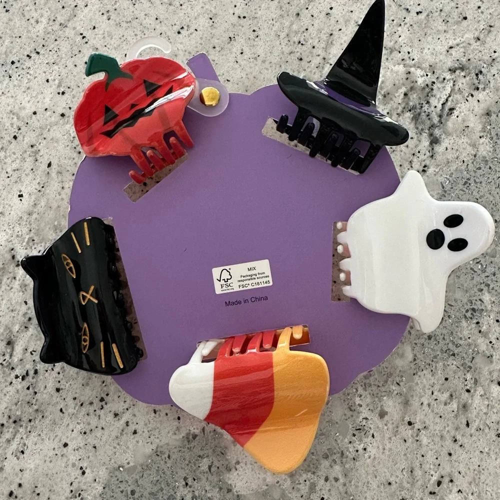 Piper K Halloween Hair Clips Claw Clips Fun Hair Accessories🕷️Kids Adult NWT - Picture 4 of 5